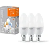 LEDVANCE 4058075779051 LED EEK F (A - G) E14 Kerzenform 4.9 W = 40 W Warmweiß bis Kaltweiß (Ø x H)