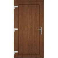 Kunststoff Nebeneingangstür nach Maß "DIANA-M" Golden Oak holzähnlich außen öffnend DIN links