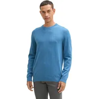 Tom Tailor 1039805 Basic Pullover - Ocean Blue Melange