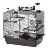 DUVO+ Kleintierkäfig Nagerkäfig Black Rufus schwarz schwarz