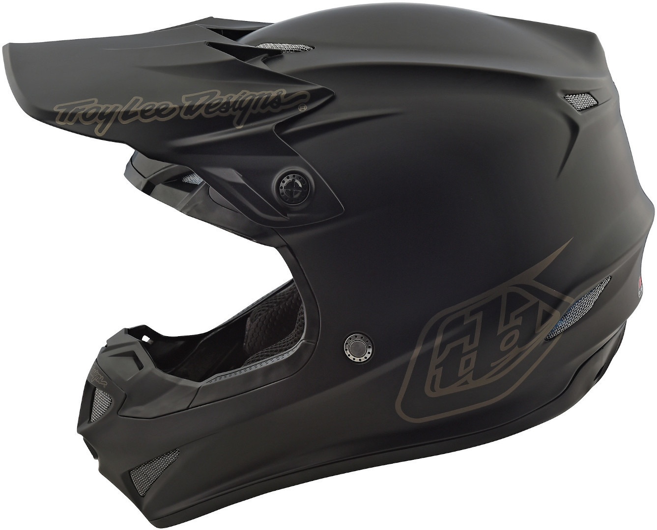 Troy Lee Designs SE4 PA Midnight Jeugd Motorcross Helm, zwart, L