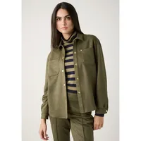 More & More Hemd in Wildleder-Optik, khaki