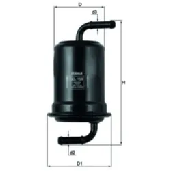 Kraftstofffilter MAHLE KL 159 für Proton Persona 300 400 Hatchback