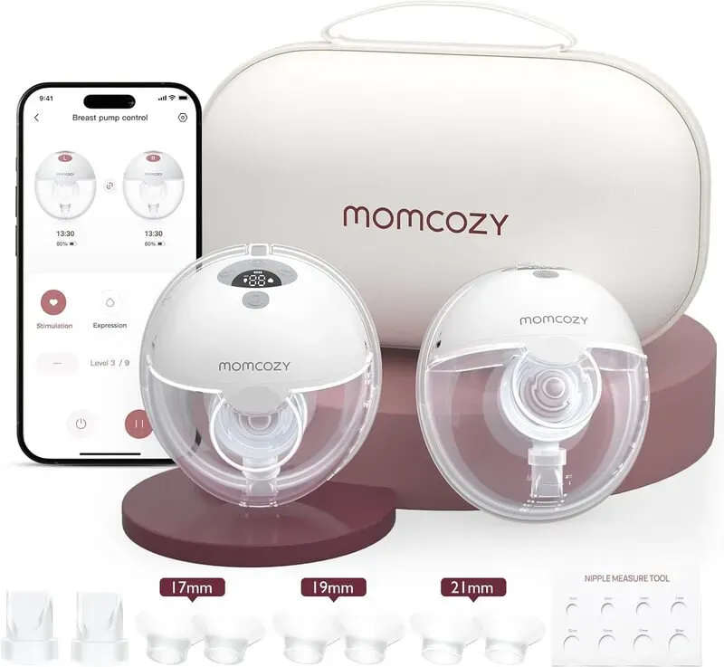Momcozy M5 Brustpumpe - Doppelpack - Grau