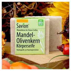 Mandel-Olivenkern Peelingseife