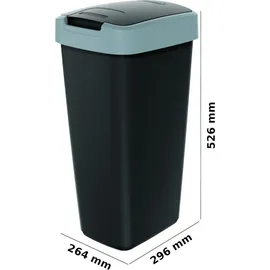 Prosperplast Compacta Q 25 l Schwarz/Grau