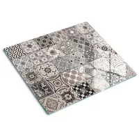 Tulup Schneidbrett Glas 60x52 cm Dekorativ für die Küche