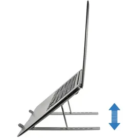 Conceptronic THANA04S Ergo Klappbarer Laptop-Kühlständer aus Aluminium