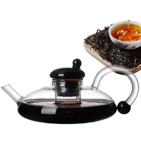 Teekanne Aus Glas Mit Teesieb, 600ml Elektrischer Wasserkocher Aus Glas, Herausnehmbarem Teesieb, Innovativem Designs Für Gleichmäßigen Teegenuss, Teekanne Mit Infusor, Zuhause, Arbeitsplatz