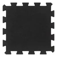 VidaXL Bodenfliesen aus Gummi 16 Stk. Schwarz 16 mm