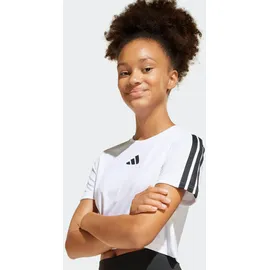 adidas Train Essentials 3-Streifen Trainingsanzug Weiß/Schwarz 164