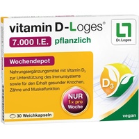 Dr. Loges vitamin D-Loges 7.000 I.E. pflanzlich Wochendepot Weichkapseln