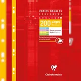 Clairefontaine 5x Farbige Klausurbogen A4 200 Seiten FR Lineatur Sortiert 47111C