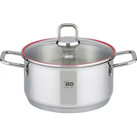 ELO Excellent Topf-Set 5-tlg. 3 x Fleischtopf + Bratentopf + Stielkasserolle + Silikon Topfuntersetzer