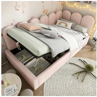 STILVORA Schlafsofa Schlafsofa 90x200cm Tagesbett ausziehbar mit Bettkasten Daybettt, Daybett, Tagesbett, Schlafsofa 1 Teile, 90x200 cm rosa