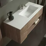 progettobagno Evo 50 Lago Waschtisch mit Unterschrank 120 cm, Ausführung rechts MB50E3090LDHINV, Badmöbel,