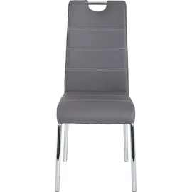 Hela Susi S Esszimmerstuhl, 2er Set 2 Stk.2 oder 4 Stück, mit Griff, grau