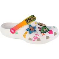 Crocs Classic Rainbow High Kids Clog 208117-90H, Badelatschen, für Mädchen, Weiß, Größe: 32/33 - Weiß - 32/33