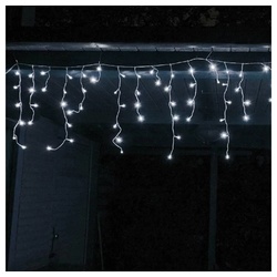 FHS LED-Lichterkette LED Eisregen Lichterkette 960er 24m kaltweiß-weiß