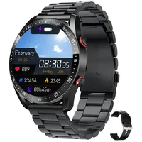 HS Bluetooth Anruf Smart Uhr Männer Fitness Sport Wasserdichte Smartwatch Fitnessuhr