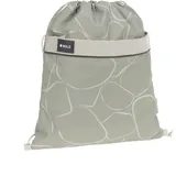 Lässig BOLD Lässig Kinder Turnbeutel Sportbeutel mit Rucksackfunktion/School String Bag Bold Curve sage