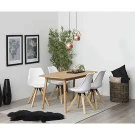 Actona Esszimmerstuhl Dima Lederlook schwarz