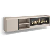 SKRAUT HOME Lowboard 212x50 cm Beige Holzwerkstoff