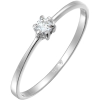 Elli DIAMONDS Verlobungsring Diamant 0.1 . 585 Weißgold Ringe Damen