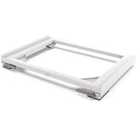 MELICONI Base Move Slim, Anti-Vibrationsbasis mit Rädern und Bremsen, für SLIM Waschmaschinen oder Trockner, 250 kg, Weiß