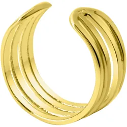 Ohrklemme FIRETTI "Schmuck Geschenk, Ohrring, Silber 925", gold (gelbgoldfarben), Ohrringe, Damen, Silber 925 (Sterlingsilber)