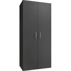 möbelando freiraum Mehrzweckschrank 70 x 185 x 40 cm Grau