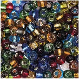 Rico Design Glasperlen Silbereinzug Multicolor