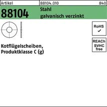F. REYHER Nchfg. GmbH & Co. KG Kotflügelscheibe R 88104 12,5x35x1,5 Stahl galv.verz. 200 Stück