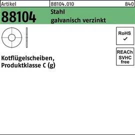 F. REYHER Nchfg. GmbH & Co. KG Kotflügelscheibe R 88104 12,5x35x1,5 Stahl galv.verz. 200 Stück