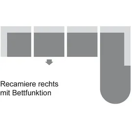 DOMO collection Eckcouch Kunstleder 2-Sitzer Rot