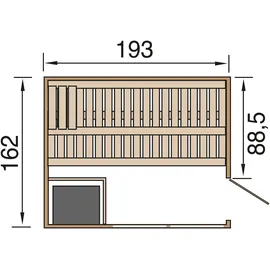 Weka Kemi Panorama inkl. 7,5 kW Bio-Ofen + ext. Steuerung