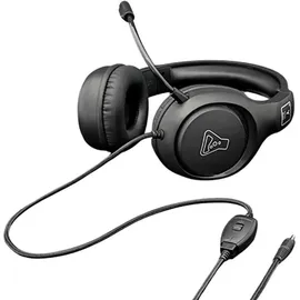 THE G-LAB Gaming Headset for PC PS4 PS5 Xbox Switch Gaming Headset with Microphone Foldable Stereo, Strong Bass Microphone 3.5mm Jack (Black)