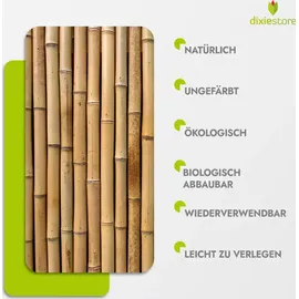 DIXIE STORE Bambusstangen Set Pflanzenstütze 100 Stück 120 cm 12/14 mm
