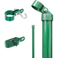 GAH Alberts Eck-Set für Maschendraht-Zaun Grün 150 cm Hoch