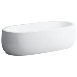 LAUFEN ILBAGNOALESSI Badewanne Mineralguss freistehend 1830x870x460mm, inklusive Schürze, inklusive Fußgestell,  mit Unterwasserbeleuchtung, H2459720006151