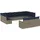 vidaXL Gartensofa-Set 13-tlg. grau Polyrattan