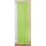 Gardinenbox Schlaufenschal Gardine Uni transparent Voile, 175x140, Apfelgrün, 61175