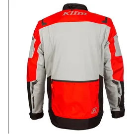 Klim Dakar Textiljacke, - Schwarz/Hellgrau/Rot - S