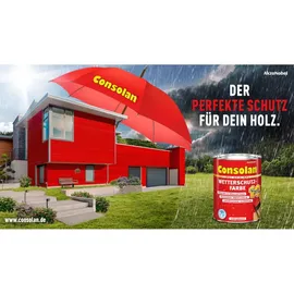 Consolan Wetterschutz-Farbe 2,5 l silbergrau seidenglänzend