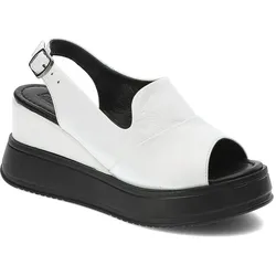 Weiße Sandalen Artiker Bequeme Lederschuhe, 38