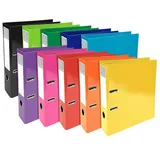 Exacompta 10x Ordner Iderama Karton, mehrfarbig, 7x32x30 cm