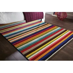 Kadima Design Luxuriöser & pflegeleichter `Meon Jay` Teppich, Streifenmuster. 160x230 cm