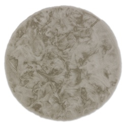 SCHÖNER WOHNEN KOLLEKTION Kunstfellteppich »Tender«, Ø 120 cm, rund, Polyester - beige