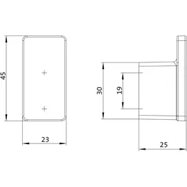 EMCO Loft Handtuchhaken Chrom 057500103