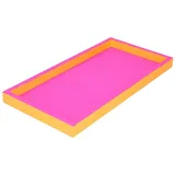 G-C Deko Tablett Neo zweifarbig pink/orange